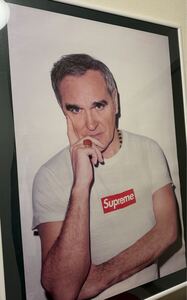 新品同様 フレーム付き Supreme - Morrissey Poster シュプリーム - モリッシーポスター 2016SS ポスター 映画ポスター boxlogo