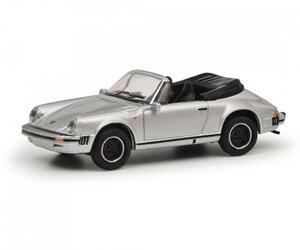 シュコー 1/87 ポルシェ 911 カレラ 3.2 カブリオレ 1989 シルバー Schuco Porsche