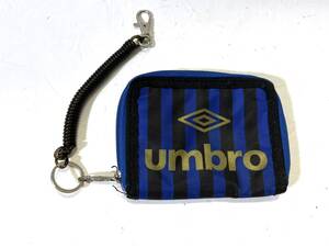 激安! umbro アンブロ ナイロン 二つ折り財布 ウォレット ブラック ブルー 黒 青 財布/HD