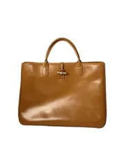 LONGCHAMP ハンドバッグ レザー ベージュ 88402