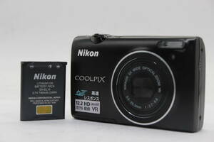 【美品 返品保証】 ニコン Nikon Coolpix S5100 ブラック 5x バッテリー付き コンパクトデジタルカメラ s9534