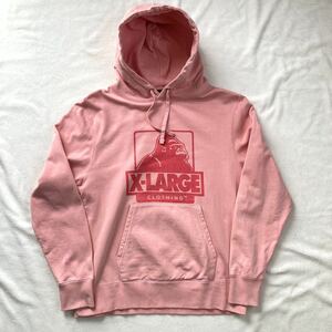 X-LARGE エクストララージ スウェットパーカー ピンク S xlarge