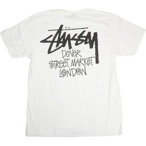 STUSSY ステューシー ×DOVER STREET MARKET 23AW STOCK DSM LONDON WHITE TEE Tシャツ 白 Size 【L】 【新古品・未使用品】 20805335