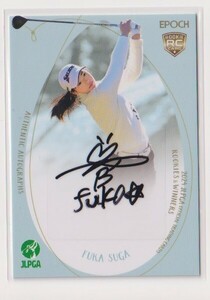 2024 JLPGA 女子ゴルフ Rookies & Winners 菅楓華 RC 直筆サインカード #034/108