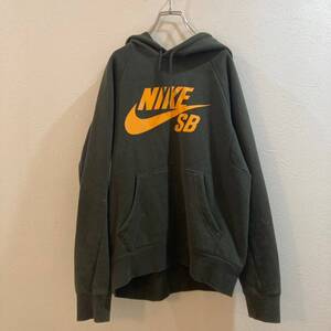 NIKE/ナイキ プルオーバーパーカー チャコールグレー メンズ S