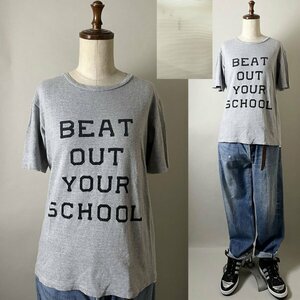 ★【国内正規品 日本製 名作 アーカイブ】07AW THE GAME期 n.hoolywood ミスターハリウッド BEAT OUT YOUR SCHOOL 半袖 Tシャツ 36