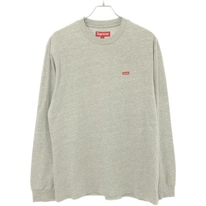 Supreme シュプリーム Small Box L/S Tee スモールボックスロゴロングスリーブTシャツ Heather Grey S IT07BRYMUDVK