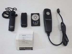 h3E109Z- カメラ リモコン 4点 おまとめ Canon RS60-E3/RC-1/WL-DC100/ROWA-JAPAN RS006 互換品