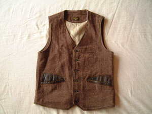 GERUGA TWEED HB VEST BURGUNDY 3(ロストコントロール CELT&COBRA)