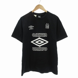 ミスターハリウッド N.HOOLYWOOD エヌハリ × アンブロ umbro 19SS Tシャツ ゲームシャツ カットソー ユニフォーム サッカー 黒 L /FT