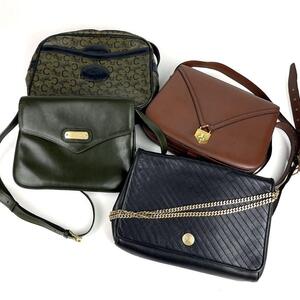 1円〜売切■CELINE セリーヌ ショルダーバッグ 4点おまとめ パドロック ホースロゴ レザー キルティング チェーン クロスボディ トリオンフ