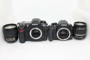 【レンズキット2点まとめ売り】Canon デジタル一眼レフカメラ EOS Kiss F KISSF-LKIT・Nikon D200 D200LK #0093-1039