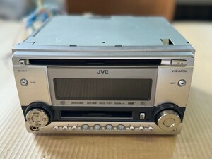 JVC KW-MC36 2DIN オーディオ CD/MDプレーヤー デッキ カーオーディオ 動作未確認