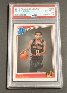 PSA 10 2018-19 Panini Donruss Rated Rookie Trae Young No.198 RC Hawks NBA トレイヤング　ルーキー　ホークス