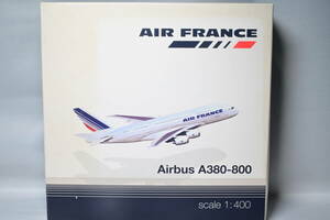 Herpa Wings ヘルパ 1/400 エアバス A380 800 エールフランス カラー 中古 良品 ( ミニチュア スケール モデル 