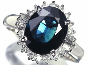 OR11876S【1円～】新品仕上【RK宝石】《Sapphire》ジュエリーマキ 上質サファイア 大粒2.73ct!! 極上ダイヤモンド Pt850 高級リング ダイヤ