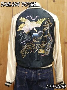 新品 テーラー東洋 アセテート スーべニアジャケット JAPAN MAP × EAGLE & DRAGON L スカジャン TT15390-119