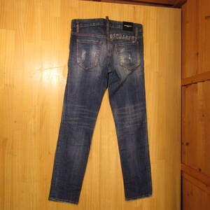 M2 △837【DSQUARED2 ディースクエアード2】イタリア製　S75LB0365 JENNIFER CROPPED JEAN ダメージ加工 デニム パンツ SIZE 34