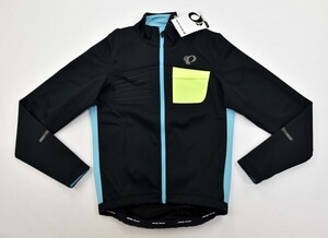 送料無料1★防寒★Pearl Izumi★パールイズミ Select Escape Softshell ジャケット size:S ブラック　ブルーミスト【USモデル】