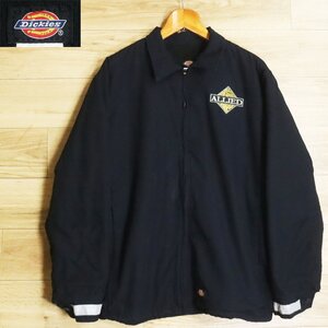 $1T/O12.9-2　アメリカ古着　Dickies　ディッキーズ　ワークジャケット　Mサイズ　メンズ　企業ロゴ　刺　裏起毛　ジャンパー　ブルゾン