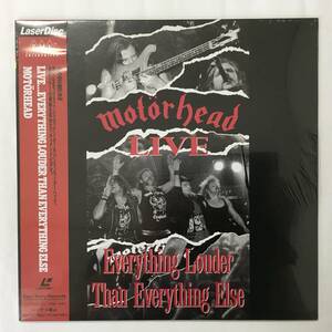 SEALED MOTORHEAD EVERYTHING LOUDER THAN EVERYTHING ELSE LASERDISC　新品未開封