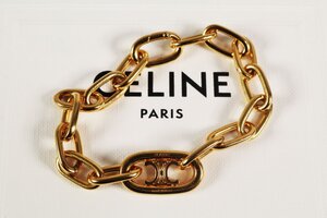 CELINE セリーヌ リンク ブレスレット トリオンフ ゴールドカラー レディース アクセサリー