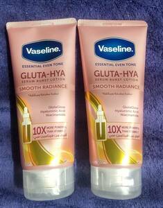 2個セット★未発売★Vaseline Gluta-Hya★Serum Burst Lotion★Smooth Radiance★Essential Even Tone★ヴァセリンNiacinamide★2本セット