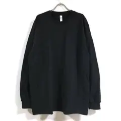 新品 American Apparel 長袖 Tシャツ メンズ ブラック XL