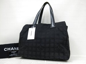 ◆美品◆CHANEL シャネル◆ニュートラベルライン◆ココマーク◆ナイロン カーフ レザー 本革◆トート バッグ◆ブラック G金具◆A9137