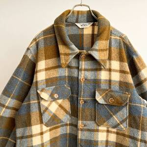 希少《 Mint Condition/ Woolrich / XLarge 》 60s 70s 極上品 【 ビンテージ ウールリッチ ウール 2ポケット ジャケット XL 】