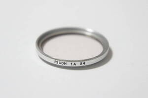 [34mm] RICOH 1A SKYLIGHT 銀枠アルミ製保護フィルター [F3988]