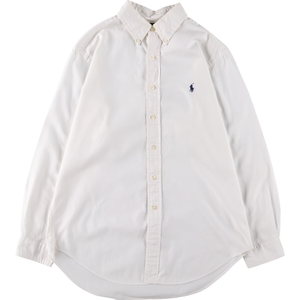 古着 ラルフローレン Ralph Lauren CLASSIC FIT ヘリンボーン 長袖 ボタンダウンシャツ メンズL相当 /eaa488631