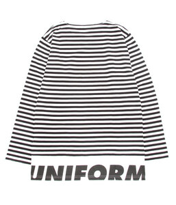 uniform experiment L/S FAKE LAYERED HEM LOGO BORDER TEE/ soph SOPHNET. ソフネット黒M