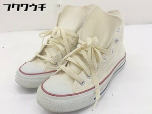 ◇ CONVERSE コンバース M9162 CANVAS ALL STAR HI スニーカー シューズ サイズ24.0cm アイボリー レディース