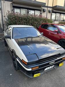 トヨタ　AE86 藤原とうふ店　イニシャルD 下回り防錆処理　パンダトレノ　車検8年11月　ワタナベホイール付属