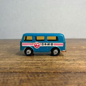 昭和レトロ JAL 日本航空 バス メーカー不明 日本製 全長9.1cm プラスチック製 駄玩具 玩具 ミニカー ノベルティ 企業物 ビンテージ