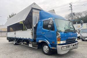 動画有！売り切り！H11年 三菱 ファイター 幌ウイング 積載2950kg 8.2L ディーゼル 6速MT エンジン好調！検）コンドル 兵庫小野市