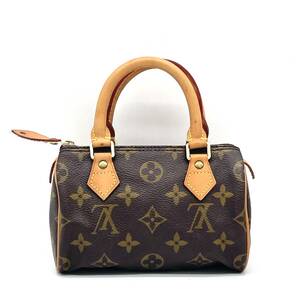 1円 極美品 LOUIS VUITTON ルイヴィトン モノグラム ミニスピーディ ナノスピーディ ミニ ハンドバッグ M41534