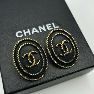 極美品 CHANEL ヴィンテージ コメあり ラウンド ココマークピアス