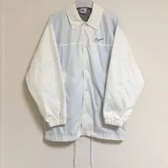 90s NIKE ビンテージ コーチ ジャケット 白タグ スウォッシュ 希少 S