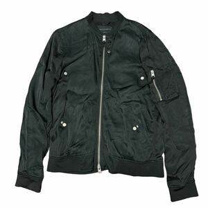 参考定価57,420円 ALLSAINTS オールセインツ MOYLE BOMBER JACET モイルボンバージャケット ブラック 日本Mサイズ相当 トルコ製