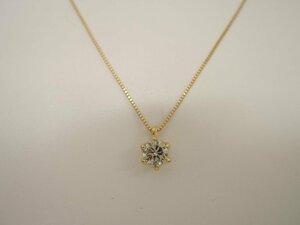 【新品磨き済】K18 ダイヤ0.30ct ネックレス 一粒ダイヤ レディース ゴールド Diamond ジュエリー アクセサリー diamond NBJ