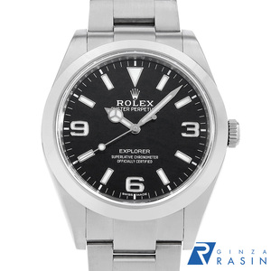 ロレックス エクスプローラーI 後期型 ホワイト369 214270 ブラック ランダム番 中古 メンズ 腕時計