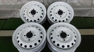 ダイハツ純正 12×4.00B PCD100 ＋40 4本SET マットホワイト 塗装品