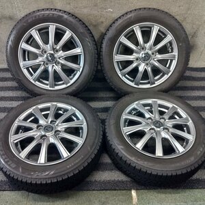 J1T9201■155/65R14 BRIDGESTONE BLIZZAK VRX3 社外ホイール 4.5J 4H PCD100 バリ溝 スタッドレス★条件付送料無料★タント ムーヴ デイズ