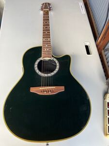 Ovation エレアコギター 美品 オベーション製アコースティックギターCelebrity CC57 真黒ブラック