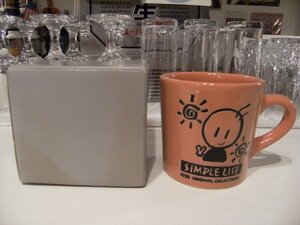 非売品★昭和レトロ★バブル全盛期★80年代★COOFEE CUP★1988年 コレクション物 SIMPLE LIFE シンプルライフ マグカップ コーヒーカップ