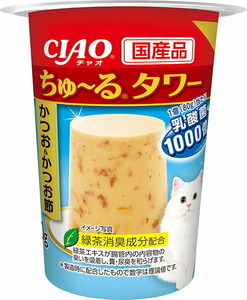 いなばペットフード CIAO ちゅ～る タワー かつお&かつお節 80g 猫用おやつ