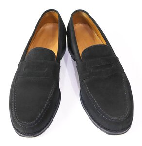 JALAN SRIWIJAYA (ジャランスリワヤ) COIN LOAFER / コインローファー #98589 美品 ブラックスエード レザーソール size UK6