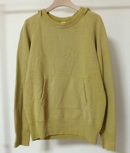 WAREHOUSE ウエアハウス 2ND-HAND セコハン Lot 475 HOODED SWEATSHIRT FADED 後付 スウェット パーカー S 36-38